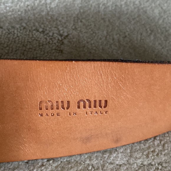 Miu Miu black leather  belt - Picture 4 of 12